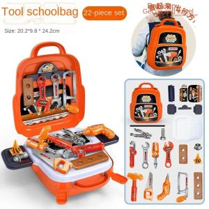 37/22PCS Complete Simulation Repair Maintenance Tools Pretend Playset Role Play Toys for Children Kids Birthday Christmas Gift
