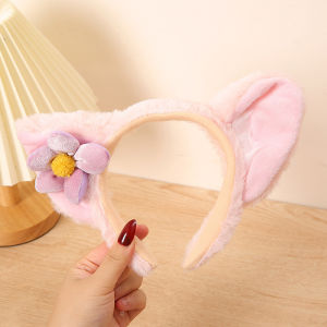 Bando Fesyen 玲娜贝儿可爱狐狸耳朵发箍 Lina Belle Fox Ear Headband 毛绒卡通发饰化妆发带 Cute Animal Ear Hair Band Plush