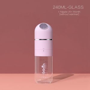Dr.Green baby ppsu feeding bottle wide neck fast milk glass bottle with trip portable bottle warmer