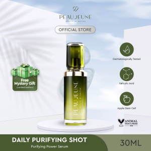 Peau Jeune Daily Purifying Shot Purifying Serum Wajah Untuk Kulit Berminyak dan Berjerawat Mengandung Apple Stem Cell Salicylic Acid Tetrapeptide-44 Tranexamic Acid - Oily and Acne Skin