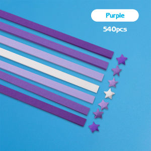 Payoe Kertas Origami Bintang 540pcs Diy Kertas Bintang Warna Warni
