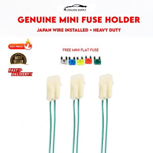 GENUINE MINI FUSE HOLDER WITH FREE FUSE 10A 15A 20A 25A & 30A JAPAN AUTO WIRE INSTALLED HEAVY DUTY