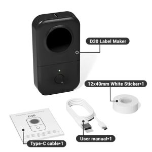 [Best Price] Phomemo Label Maker D30 LabelerPortable Bluetooth Wireless Label MakersSupport 6mm-15mm Width Printing for Classroom Office Home OrganizationPhone SupportEasy to Use Keep for 10 Years Fade Resistant Christmas Gift