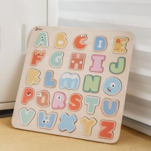 Classic World Wooden Educational Puzzles Alphabet Number Geometry Animal Farm Puzzle | Wooden Toys For Kids