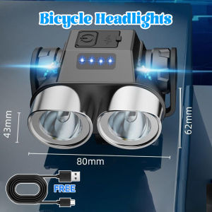 Bicycle Lights Rechargeable Front Light for Mtb Bike High Brightness Bicycle Headlight Waterproof Cycling Lamps