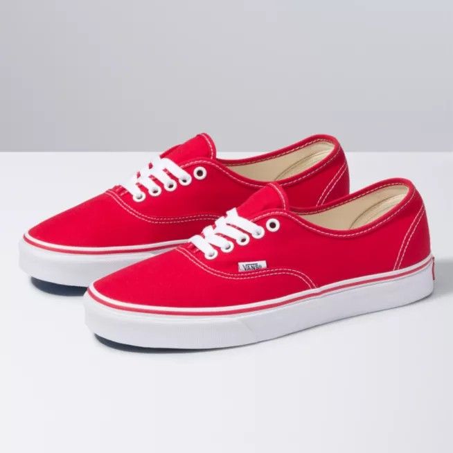 Vans Era Authentic Shoes Men Women Red Lazada