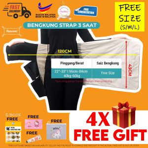 [4 FREEGIFT] RAZOWA Bengkung Strap 3 Saat Bersalin Normal & Czer Corset Berpantang Moden Kain Belacu Plus Size Korset Mudah Guna Ceaser Post-partum Binder