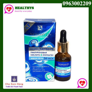 Serum Novosvit Với Collagen Đậm Đặc Và Hyaluron Siêu Dưỡng Chống Lão Hóa Mềm Mịn Da Nội Địa Nga