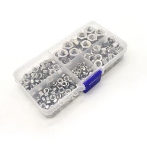 220PCS/Box Stainless Steel Bolt Nut Peace Washer Classification Kit M3&M8 Accessory
