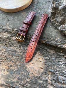 Strap Tali Jam Tangan Kulit Sapi Motif Garansi 1 Tahun - Coklat