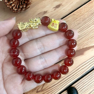 Pixiu With Money Pouch Healing Crystal Good Luck Bracelet MONEY ATTRACTION Bead Bracelet Men Women
