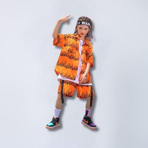 DELANEY Setelan Baju Dance Anak Perempuan Kemeja Bawahan Printing Cotton 2-14 Tahun LITTLE ROOM KIDS