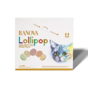 IMPOROPETS RANOVA Freeze-Dried Lollipop Treat for Cats & Dogs – Mixed Flavors (15pcs) Healthy Snack for Cats Dogs Kittens & Puppies