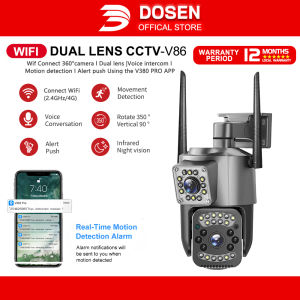 DOSEN Wireless Three Screen SC23 Outdoor Waterproof Cctv Camera for house Wifi 360 Cctv Camera HD 1080P 4G Sim card IP Security Cameras