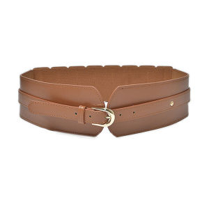 KEND Big Beauty Dress Imitation Leather Party Female Buckle Solid Color Dress Waistband Women Waistband Wide Belt