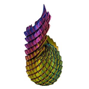 LUMIYA In 3D Trứng Rồng Xoay Chuyển Xoắn ốc Giảm căng thẳng Đồ chơi giảm căng thẳng hình quả trứng trơn trượt Sáng tạo Xoay Trứng Rồng Phục Sinh Dành cho người lớn trẻ em