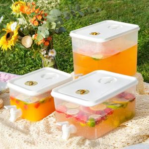 15MIN Large Capacity Beverage Dispenser 3/5/10L Faucet Water Pitcher Party Drinkware with Filter Cold Water Jug Fridge