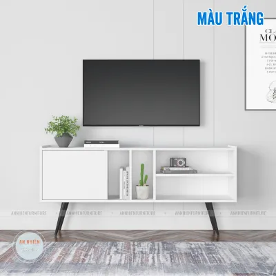 Kệ Tivi Để Sàn Phong Cách Hiện Đại Chất Liệu Gỗ MDF KT 1.2m - 1.4m Nội Thất An Nhiên (TV02)