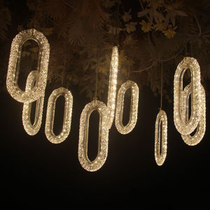 New Wedding Props Shell Heart Moon Hanging String Wedding Ceiling Welcome Area Decorative Light Window Decoration Pendant