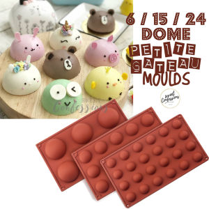 6 hole OR 15 hole Petite gateau dome silicon silicone mould mousse cake pan