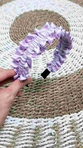 Bando Kerut Korea Satin Premium & Scrunchie Headband Nagita