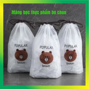 Sét Bịch 100 Màng Bọc Thực Phẩm Bo chun siêu Dai ( Màng Bọc Gấu) Vuadienmay