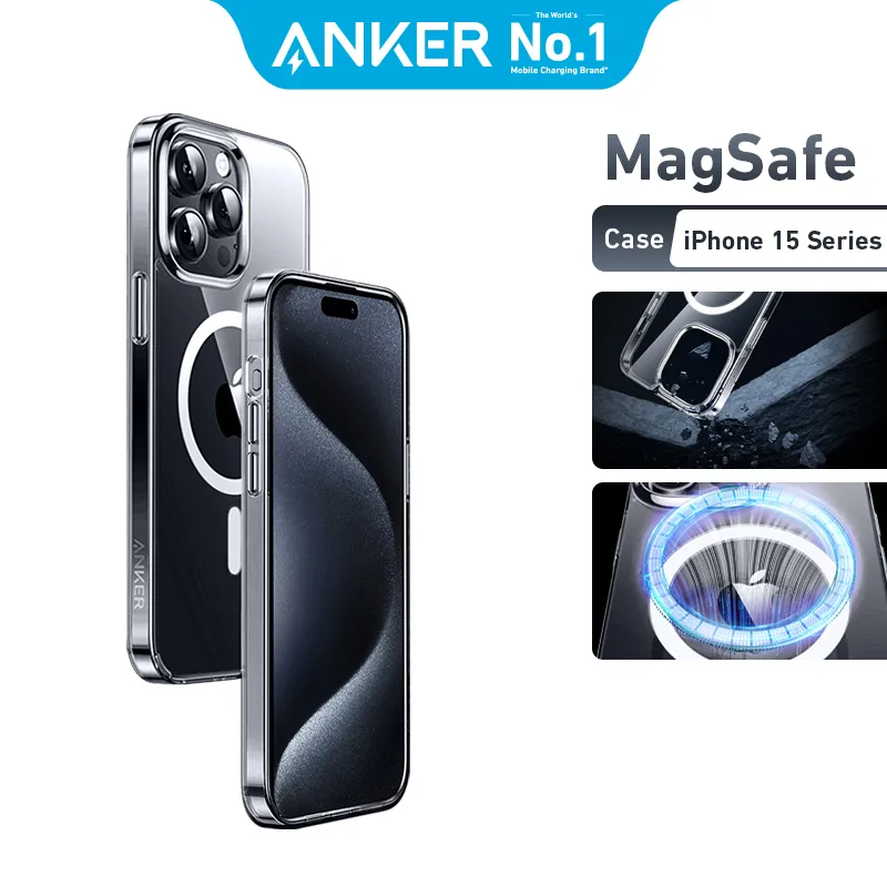 Anker iPhone 15 Pro Max Case Magsafe Case Clear Magnetic Phone