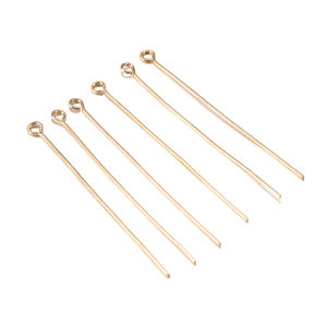 200pcs Gold Silver Eye Head Pins 16 20 25 30 35 40 45 50 mm Eye Pins Findings For Diy Jewelry Making Jewelry Accessories Supplies