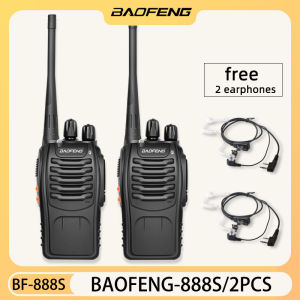 Baofeng 888S 5W Set of 2 Interphone Two-Way Walkie Talkie baofeng long range radio free 2 headsets COD