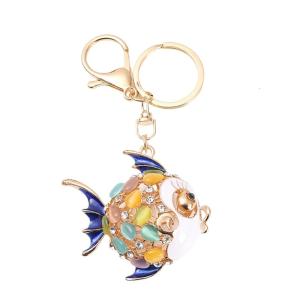 Modern Aquatic Animal Key Holder High Quality Zinc Alloy Material 3 Marine Themes 5 Sparkling Options