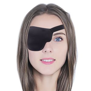 Black Single Eye Patch Amblyopia Correction Eye Mask 3D Contoured Shape Eye Patch Pirate Eye Patch