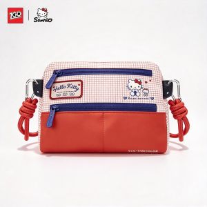 Hello Kitty Crossbody Bag Lightweight Cute Hello Kitty Collaboration Shoulder Bag Stylish Niche Design Sling Bag For Women Portable Small Phone Purse Coin Storage Bag Daily Casual Use