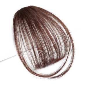 Clip In Air Bangs Thin Fake Fringes Natural Straigth Synthetic Neat Hair Bang Accessories For Girls Invisible Natural