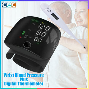 Rechargeable Wrist Blood Pressure Monitor FLK-W01 Plus Digital Thermometer