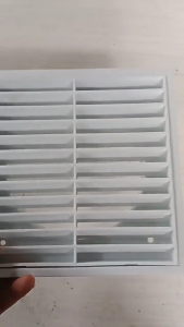 Plastic Vent Cover with Screen Mesh Louvered Grille Wall Vent Flat Ducting Ventilation Air Vent for Home Wall Ceiling