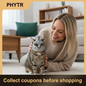 【PHYTR】 3D Printing Cat Helmet Roman Centurion Style Pet Costume Lightweight Unique Headgear for Pet Role Play Photo Session