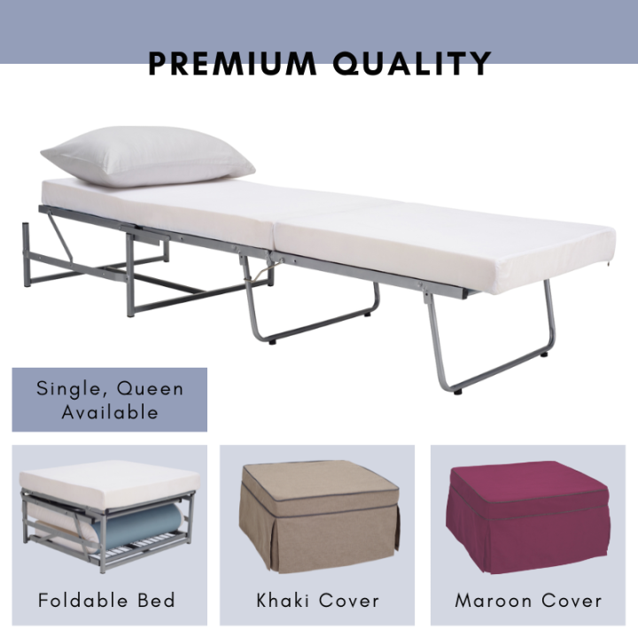 Alora Furniture SPARK Foldable Bed + FREE MATTRESS / Single Foldable