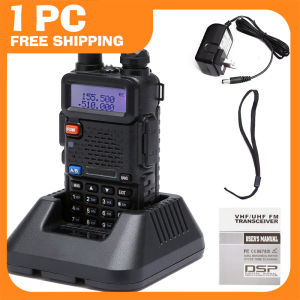 HT MERODITH UV5R Walkie Talkie Dual Band 5W 128CH UHF+VHF handy talkie UV5R 1pc