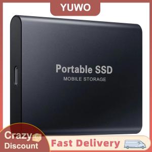 YUWO For Portable SSD 1TB External Mobile Solid State Drive High Speed 2TB 4TB 8TB 16TB Hard Drive Laptop Hard Drive