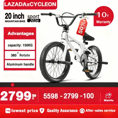 AENXRD Mountain bike 20 inch for kids BMX Adjustable Seat bicycle Boys&Girls 6-15 years bike alloy frame