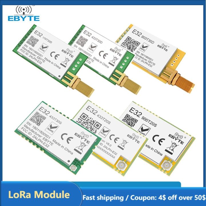 SX1278 SX1276 LoRa โมดูล EBYTE E32 ซีรี่ส์ SMD DIP 433MHz 915MHz 868MHz ...