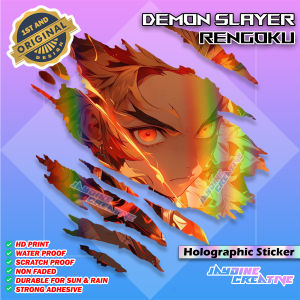 Holographic All Anime Anime-Inspired Vinyl Sticker (Scratch Design) - Indoor Outdoor Vinyl Sticker Waterproof & Non-Faded
