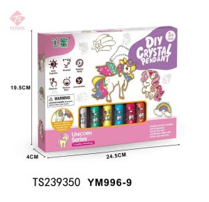 Đồ chơi thủ công tô màu bằng bút màu keo tự làm móc khoá đồ trang trí 3D