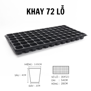 Khay Ươm Hạt Giống Khay Nhựa Ươm Cây 32 lỗ 50 lỗ 72 lỗ 105 lỗ 128 lỗ 200 lỗ Chính Hãng May Farm