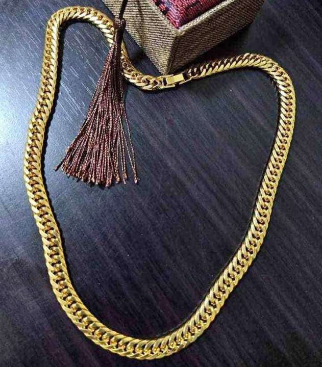 Japan M Cut Men Necklace 24inches 100% Never Tarnish Gold 100