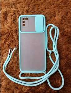SAMSUNG A02S / M02S  CASING SOFT CASE DOVE SLIDING CAMERA PLUS TALI LAYNARD MODEL TERBARU - PGC SHOP