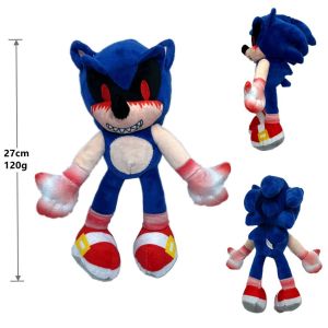 Sonic Q Version Plush Toy Sonic Tails Silver Plush Doll Soft Cartoon Plushies Gift for Kids & Fans Collection for Boys and Girls
