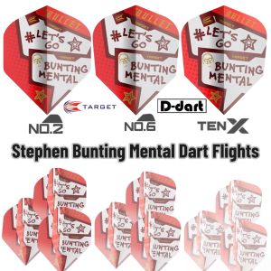 TARGET DARTS FLIGHT-【 3Pcs/Pack】Stephen Bunting Mental Dart Flights (SAYAP ARROW)