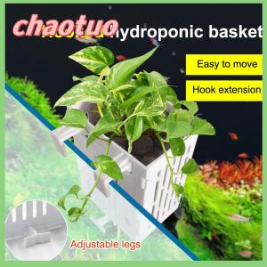 chaotuo Hanging Suction Cup Hook Aquarium Plant Holder Plastic Aquarium Planter Cups Planter Baskets Aquatic Pot Box Aquascape Decoration