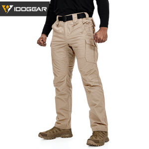 IDOGEAR Tactical Pants Water-repellent Tear-resistant Men Outdoors Duty Training Elastic Breathable Tactical Cargo 3216